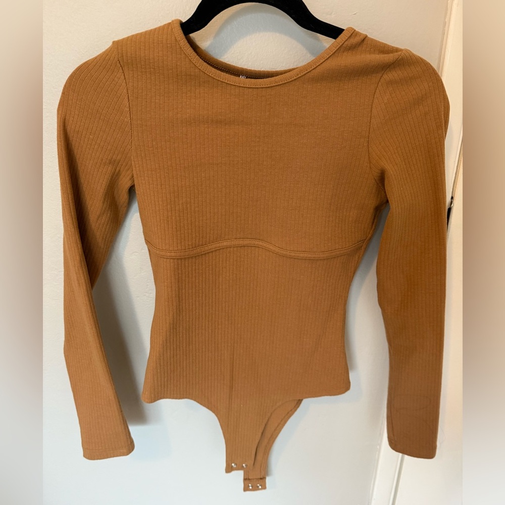 Amazon tan bodysuit size S